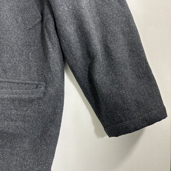 Polo Ralph Lauren Wool Jacket Men Size Large Pea Coat Military Vintage Gray - Picture 6 of 12